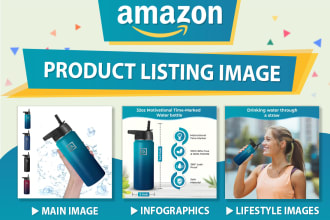 design amazon product listing images, infographics, and amazon a plus content