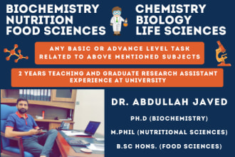 teach you biochemistry nutrition biology chemistry zoology