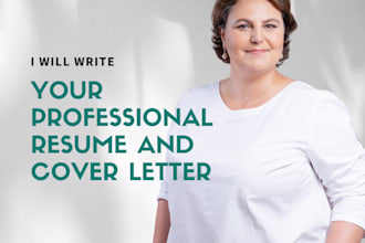 write your professional resume and cover letter