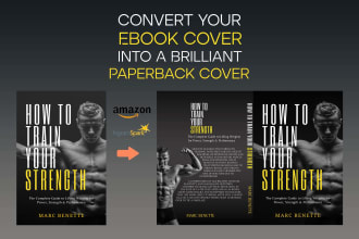 convert your ebook cover to KDP print ready paperback cover