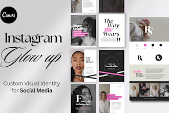create a custom visual identity for social media instagram glow up