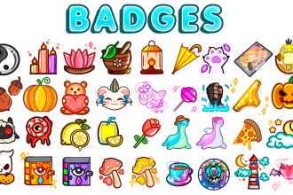 draw your custom sub and bit badges for twitch