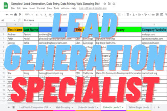 do targeted b2b lead generation,prospect email list building