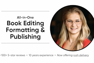 copyedit, proofread, format, and publish your book
