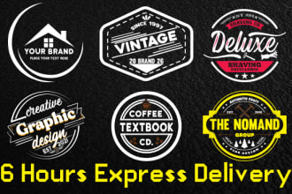 create vintage, retro, badge, outdoor, or business logo design