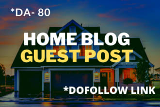 do home improvement guest posts on the home blog