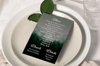create a custom menu or pricing sheet