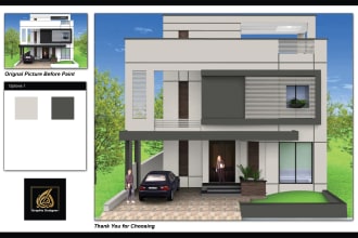 change your house wall paint color of the photo in photoshop before paint