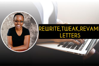rewrite, revamp or tweak any letter