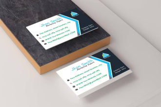 design modern visiting card with free qr code