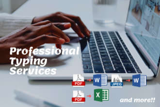 type PDF, handwritten notes, images into ms word
