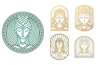 design elegant monoline or line art logo style design