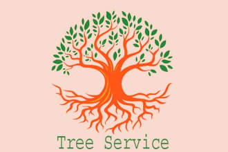 create a modern natural tree logo design branding for you