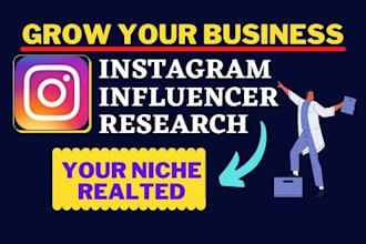 find best instagram influencer research your niche related