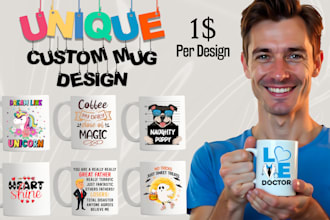 create coffee mug design for your pod business