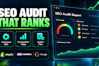 do a shopify and ecommerce SEO audit with competitor analysis