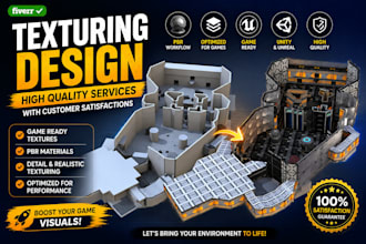 create stunning 3d model and unwrap texture your game asset