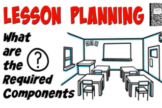 create your course content, curriculum and lesson plan