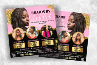 do beauty salon, spa, valentines day flyer or social media post