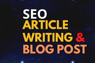 be your SEO content, blog posts writer and article rewriter