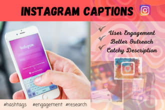 write engaging instagram captions and social media copy