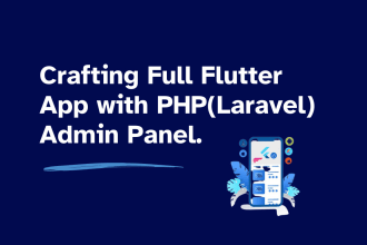 develop flutter app in android studio with admin panel