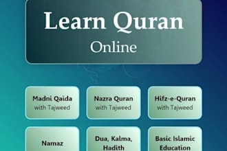 be quran tutor or teacher for kids