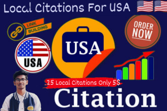 do local citations,backlinks, yext for USA business