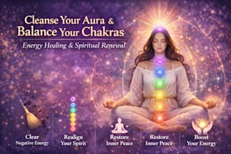 cleanse your aura and balance chakras for energy healing