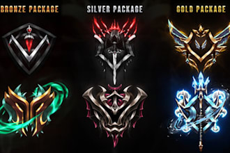 design custom fantasy emblem, guild crest, dnd badge or rank
