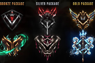 design fantasy badge, crest, emblem, rank or insignia