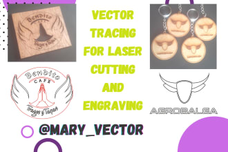 create or vector tracing for laser cutting, cnc and plasma