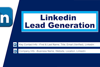 do linkedin lead generation for target email list building