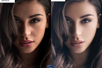 do  photoshop editing and retouching fast