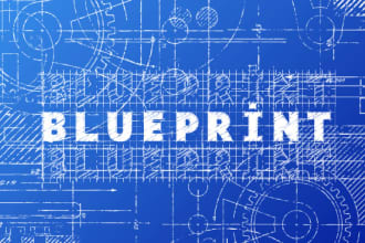 draw blueprint of your product and concept