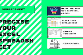 sort your data in the presentable form with an excel spreadsheet