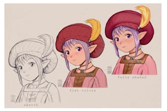 draw any original character or fanart for you