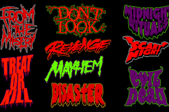 design halloween or horror logo