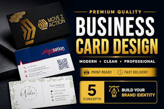 design business card and letterhead with print ready file