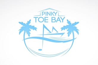 designpinky toe bay logo in 1 day