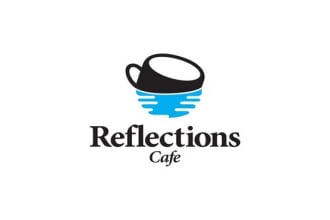 design reflections cafe logo in 1 day
