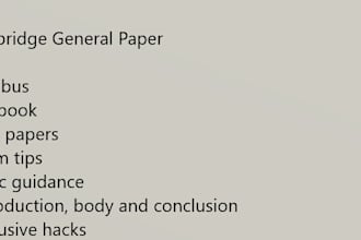 teach you cambridge general paper and english