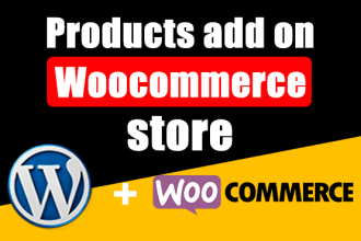 add products on woocommerce store
