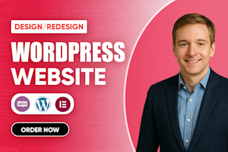 design or redesign wordpress website or business website development