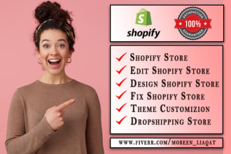 create shopify store, shopify website, dropshipping store