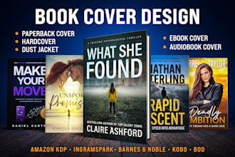do book cover design, ebook cover design, amazon kdp book cover, kindle cover