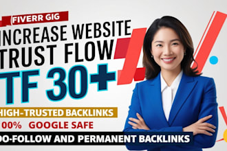 increase your tf 30 plus with high quality backlinks