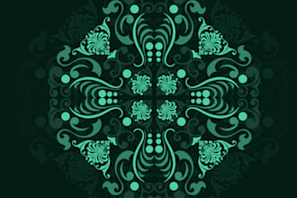 create vector ornaments and motifs for textile patterns