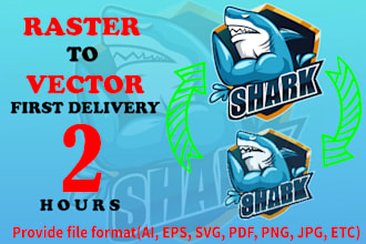 vector tracing, converting logo to vector, raster to vector