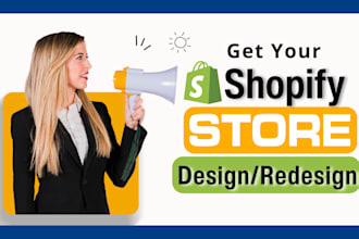 design shopify website or shopify redesign, dropshipping website